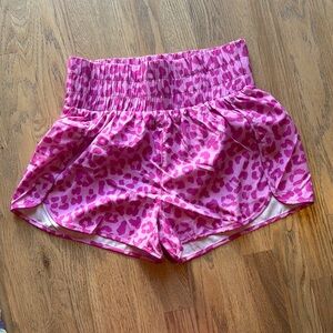 Pink Lily Athletic Shorts Vibrant Pink